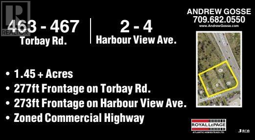 Vacant Land For Sale 463-467 Torbay Road, St. John's, Newfoundland & Labrador